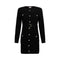 Liu Jo Abito mini Abito Donna in maglia con spalline imbottite e bottoni S - Francavilla Moda